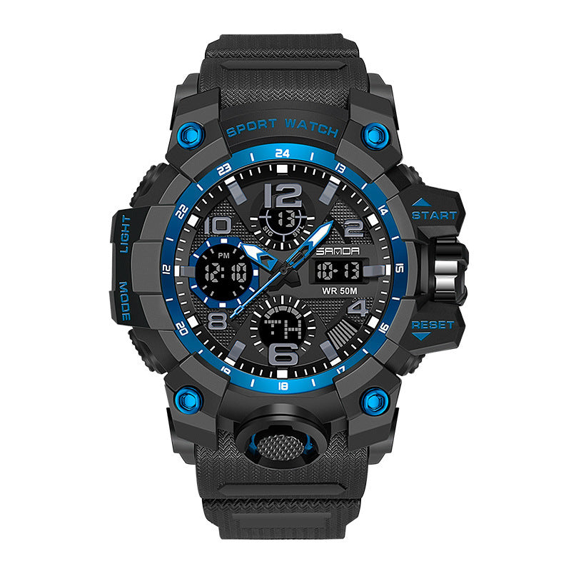 Men Dual Display Quartz Sports Watches