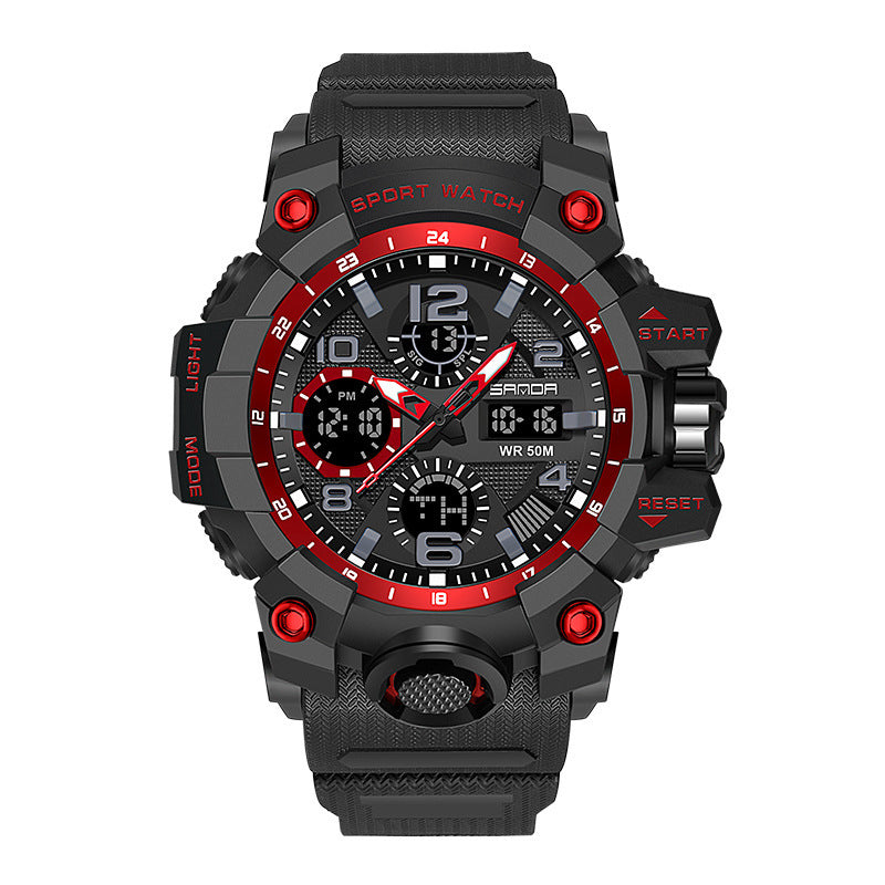 Men Dual Display Quartz Sports Watches