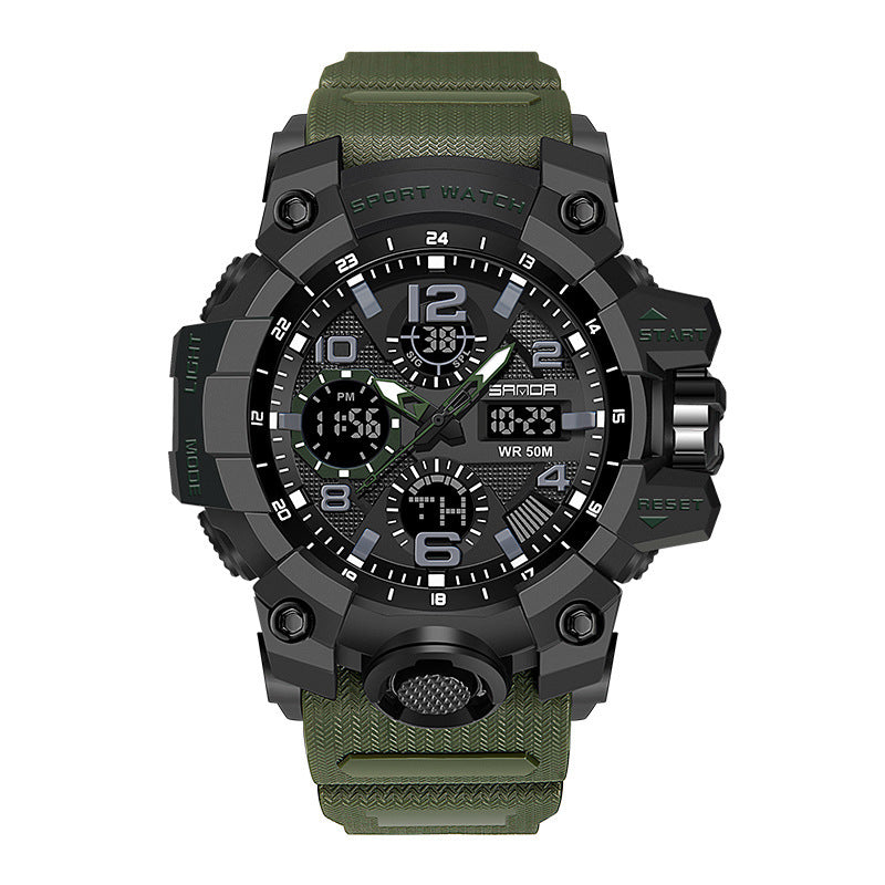 Men Dual Display Quartz Sports Watches