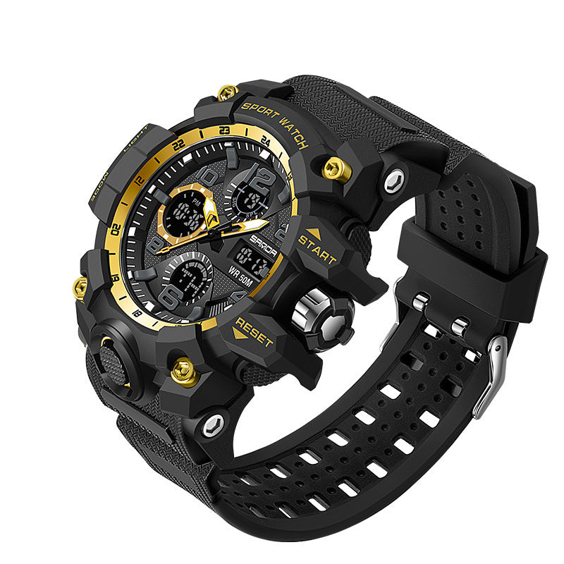 Men Dual Display Quartz Sports Watches